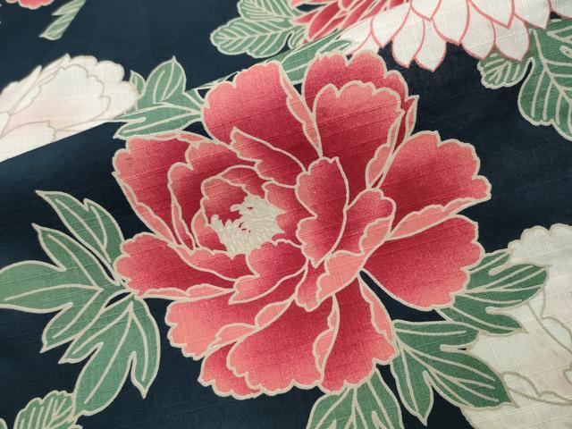 平和屋着物∴夏物 浴衣 草花文 綿 逸品 CABG4068gh