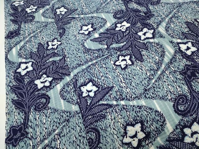 平和屋着物∴夏物 浴衣 流水花唐草文 綿 逸品 CABG4080gh