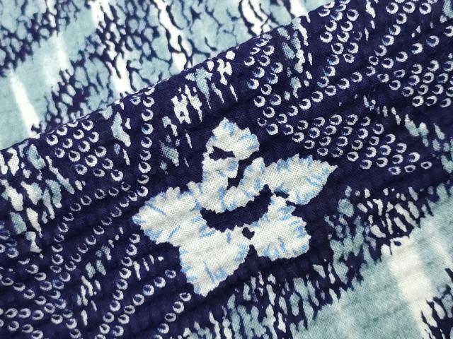 平和屋着物∴夏物 浴衣 流水花唐草文 綿 逸品 CABG4080gh
