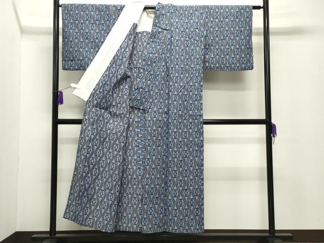 平和屋着物∴夏物 浴衣 立涌花文 綿 逸品 CABG4082gh