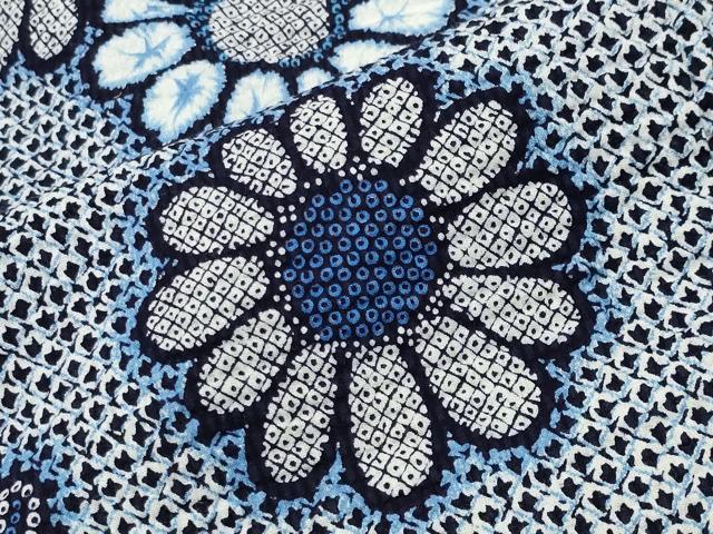 平和屋着物∴夏物 浴衣 花唐草文 綿 逸品 CABG4084gh