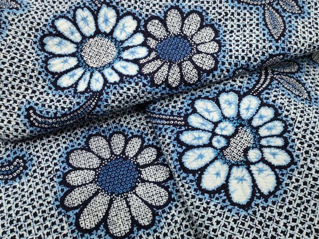 平和屋着物∴夏物 浴衣 花唐草文 綿 逸品 CABG4084gh