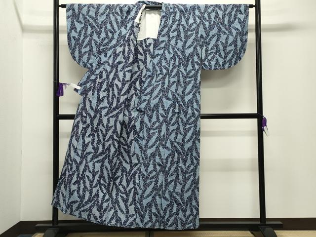 平和屋着物∴夏物 浴衣 草木文 綿 逸品 CABG4088gh