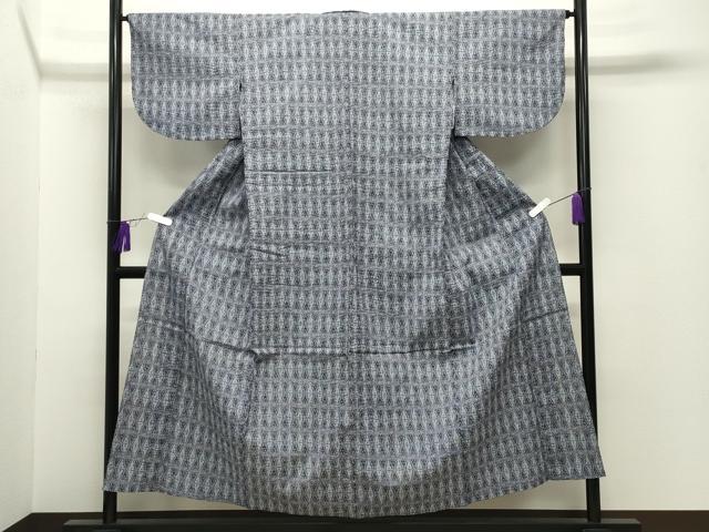 平和屋着物∴夏物 浴衣 立涌花文 綿 逸品 CABG4089gh