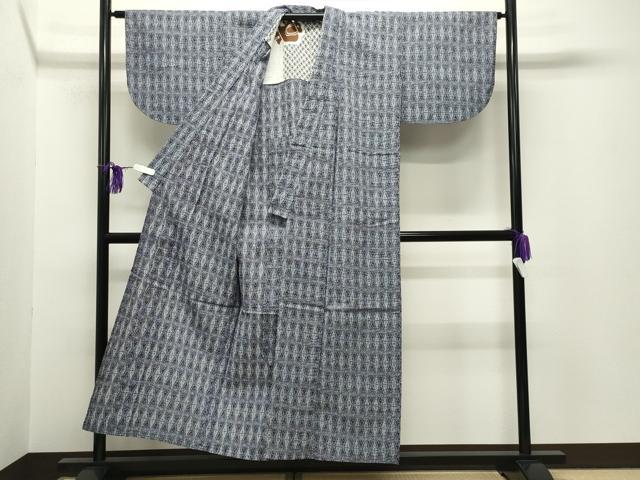 平和屋着物∴夏物 浴衣 立涌花文 綿 逸品 CABG4089gh