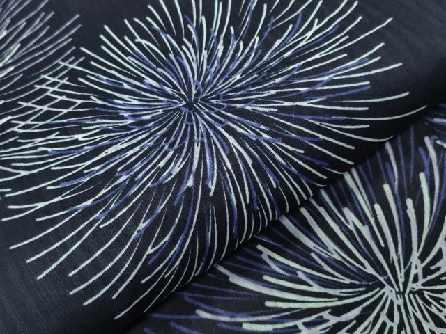 平和屋着物∴夏物 浴衣 花火 綿 逸品 CABG4155gh