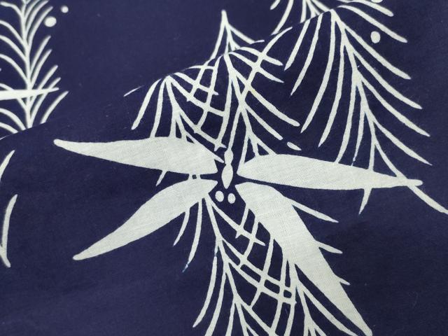 平和屋着物∴夏物 浴衣 トンボ 草木文 綿 逸品 CABG4171gh
