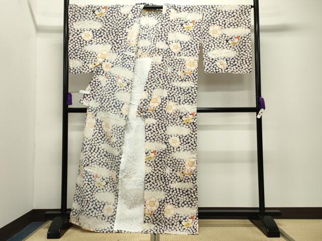 平和屋着物∴夏物 浴衣 舞蝶桜文 やまと誂製 綿 逸品 CABG4177gh