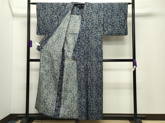 平和屋着物∴夏物 浴衣 舞蝶花文 綿 逸品 CABG4178gh
