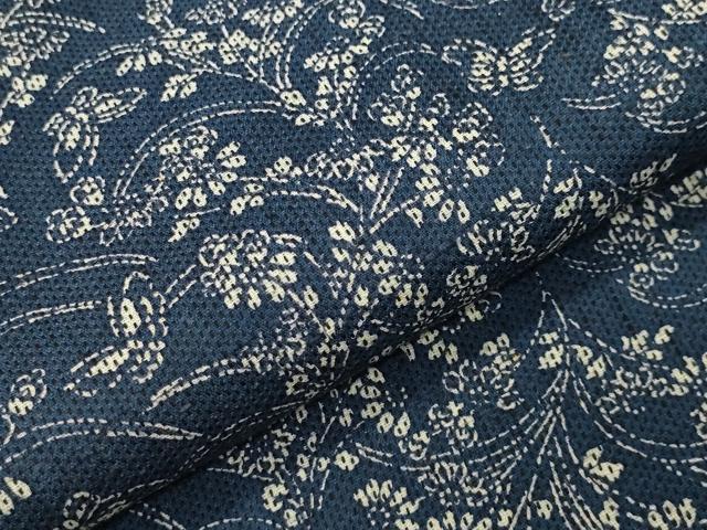 平和屋着物∴夏物 浴衣 舞蝶花文 綿 逸品 CABG4178gh