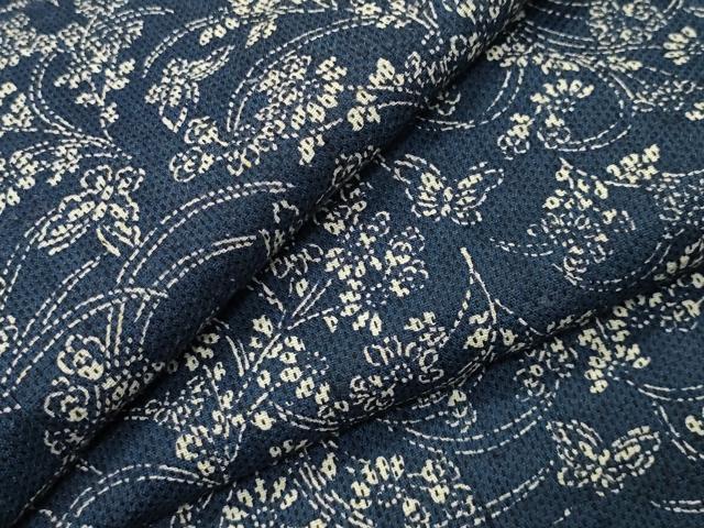 平和屋着物∴夏物 浴衣 舞蝶花文 綿 逸品 CABG4178gh