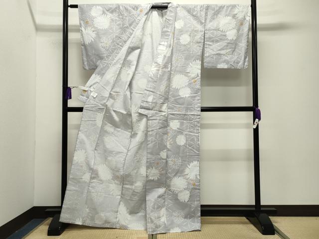 平和屋着物∴夏物 浴衣 舞菊文 綿 逸品 CABG4194gh