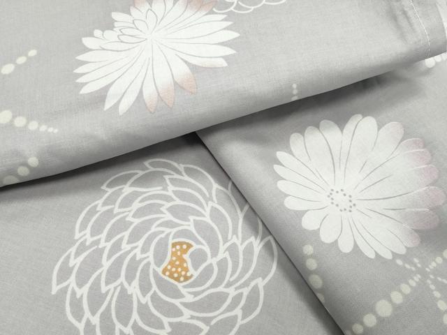 平和屋着物∴夏物 浴衣 舞菊文 綿 逸品 CABG4194gh