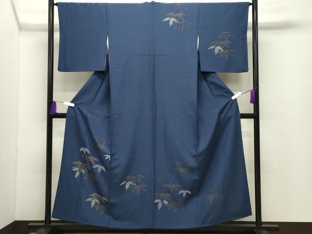 平和屋着物■訪問着 駒刺繍 手描き 笹文 金彩 正絹 逸品 CABG4214gh