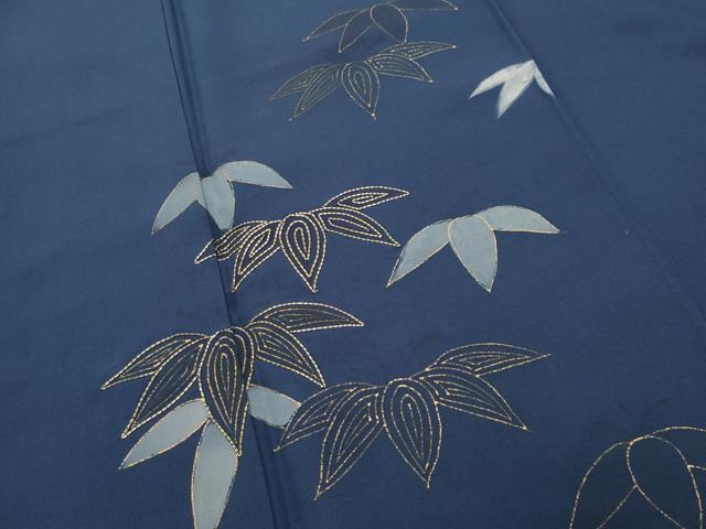 平和屋着物■訪問着 駒刺繍 手描き 笹文 金彩 正絹 逸品 CABG4214gh