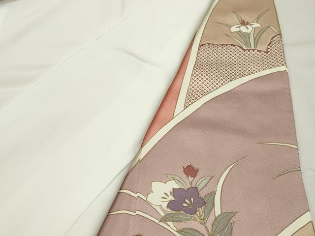 平和屋着物■豪華色留袖 駒刺繍 遠山草花文 金彩 正絹 逸品 未使用 CABG4216gh
