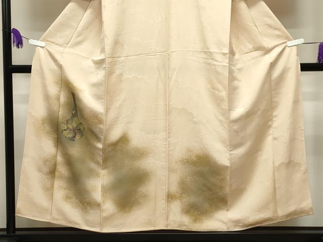 平和屋着物■訪問着 手描き 花瓶楓文 暈し染め 金彩 正絹 逸品 CABG4221gh