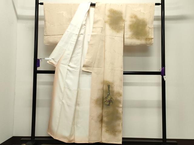 平和屋着物■訪問着 手描き 花瓶楓文 暈し染め 金彩 正絹 逸品 CABG4221gh