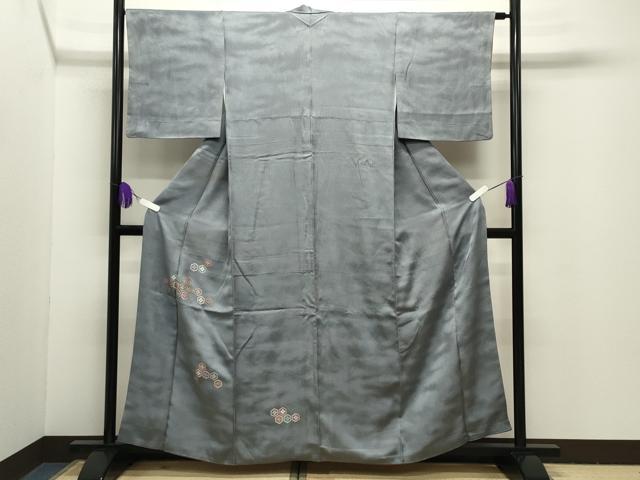 平和屋着物■色留訪問着 総刺繍 駒刺繍 亀甲花文 松坂屋扱い 正絹 逸品 CABG4248gh