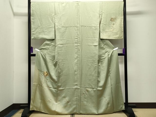 平和屋着物■訪問着 駒刺繍 枝垂れ桜文 暈し染め 金彩 正絹 逸品 CABG4260gh