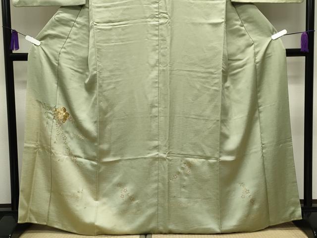 平和屋着物■訪問着 駒刺繍 枝垂れ桜文 暈し染め 金彩 正絹 逸品 CABG4260gh