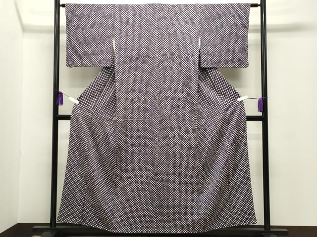 平和屋着物■大変加工の良い総絞り小紋 正絹 逸品 CABG4265gh