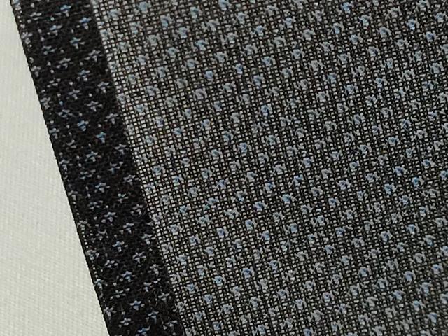 平和屋着物*夏物 夏大島 9マルキ 舞蝶間道 反端付き 正絹 逸品 CABG4272gh