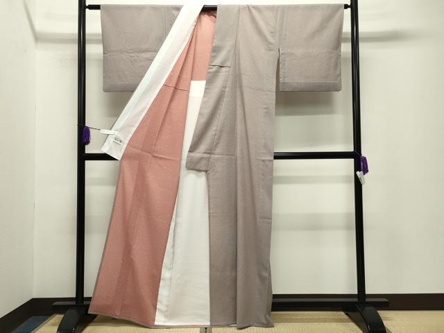 平和屋着物*夏物 洗える最高級着物 <英>はなぶさ謹製 江戸小紋 絽 鮫小紋柄 CABG4280gh