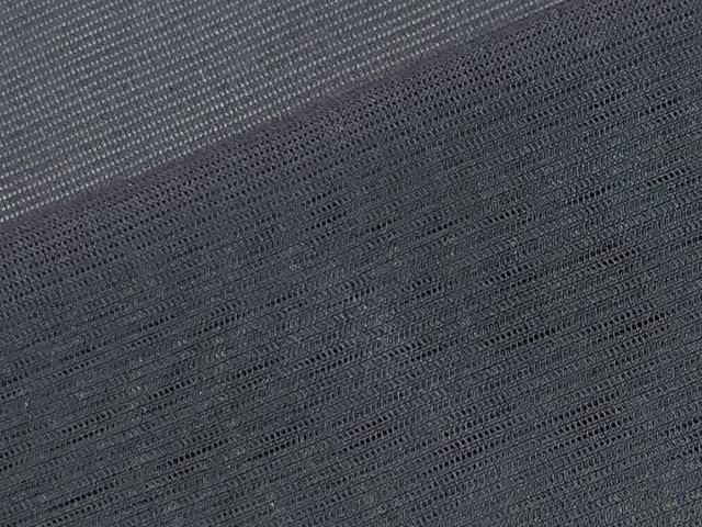 平和屋着物*夏物 色無地 絽 漆黒色 正絹 逸品 CABG4282gh