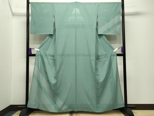 平和屋着物*夏物 訪問着 絽 鼠 打ち出の小槌 扇面花文 金彩 正絹 逸品 CABG4286gh
