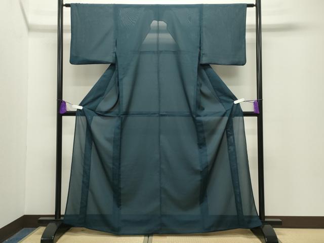平和屋着物*夏物 色無地 絽 褐返色 さんび謹製 洗える着物 CABG4288gh
