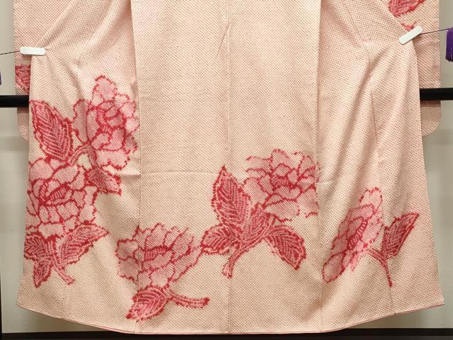 平和屋着物■豪華振袖 総絞り 枝椿 正絹 逸品 CABG4315gh