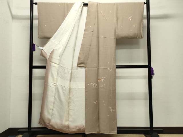 平和屋着物■訪問着 作家物 花籠文 金糸 正絹 逸品 CABG4319gh