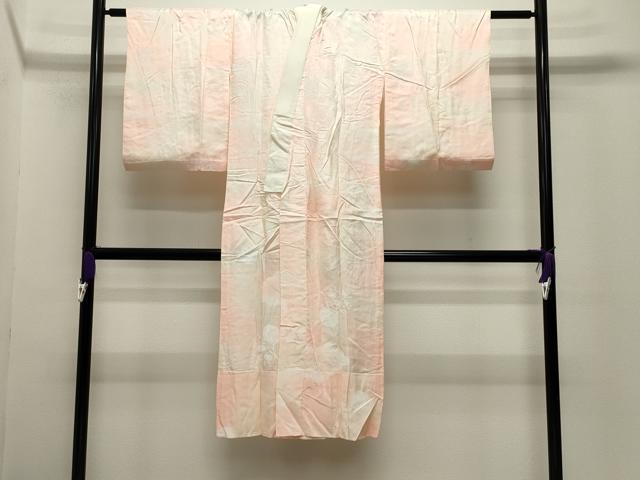 平和屋着物■長襦袢 無双仕立て 雲取り花籠文 暈し染め 正絹 逸品 CABG4326gh