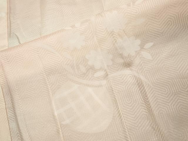 平和屋着物■長襦袢 無双仕立て 雲取り花籠文 暈し染め 正絹 逸品 CABG4326gh