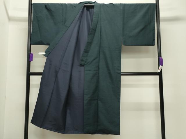 平和屋着物■男性 紬 髭紬羽織セット 色無地 褐返色 正絹 逸品 CABG4331gh