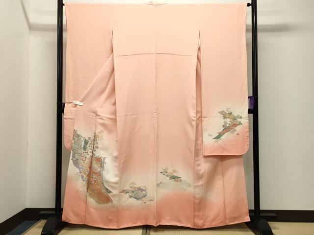 平和屋着物■豪華振袖 寿光織 誰が袖花文 金銀糸 正絹 逸品 CABG4336gh