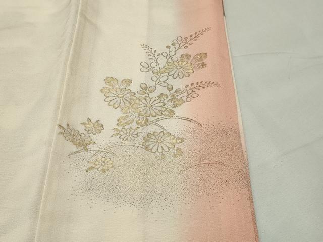 平和屋着物■豪華振袖 寿光織 誰が袖花文 金銀糸 正絹 逸品 CABG4336gh
