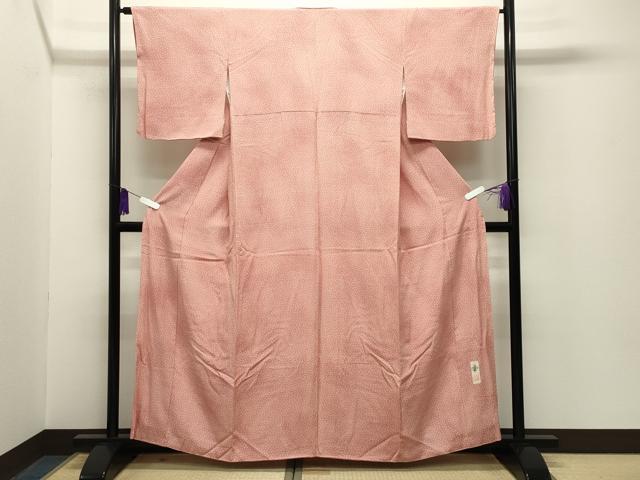 平和屋着物■江戸小紋 作家物 舞花文 正絹 逸品 CABG4347gh