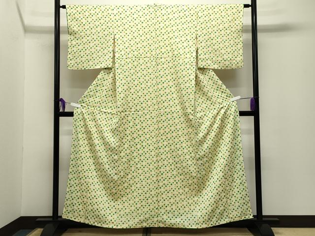 平和屋着物■上質な小紋 総絞り 正絹 逸品 CABG4350gh