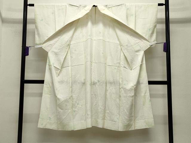 平和屋着物■長襦袢 無双仕立て 枝葉地紋 暈し染め 正絹 逸品 CABG4356gh