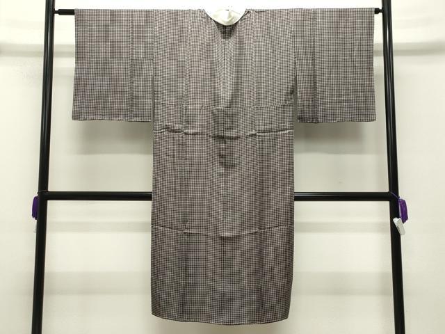平和屋着物●長襦袢 無双仕立て 格子柄 やまと誂製 綿 逸品 未使用 CABG4382gh