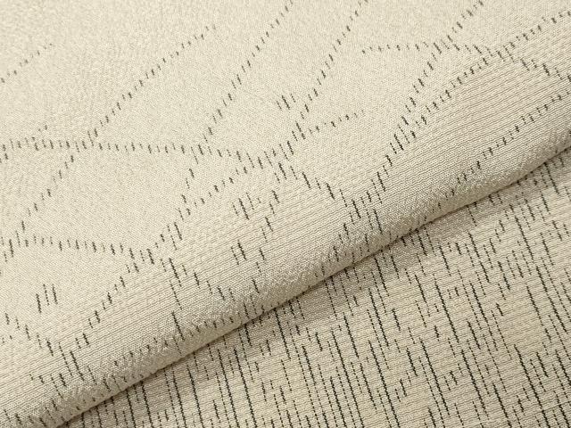 平和屋着物●塩沢物語 お召 露芝文 証紙付き 正絹 逸品 未使用 CABG4383gh