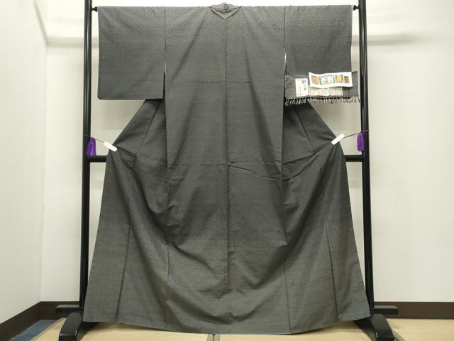 平和屋着物●日本工芸会正会員 林宗平 塩沢紬 絣の里 証紙付き 正絹 逸品 CABG4384gh