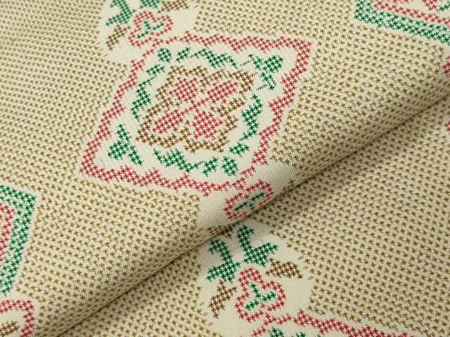 平和屋着物●都喜ヱ門 本場大島紬 7マルキ 菱吉祥文 藤絹織物謹製 証紙付き 正絹 逸品 CABG4388gh