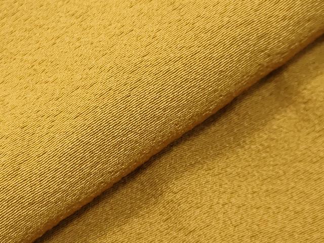 平和屋着物●上質な色無地 山吹茶色 正絹 逸品 CABG4394gh