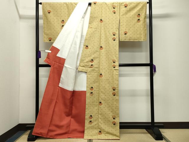 平和屋着物●上質な紬 成り物 正絹 逸品 未使用 CABG4408gh