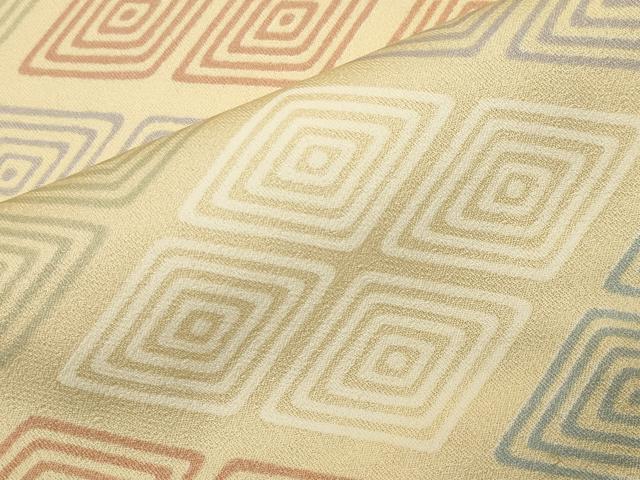 平和屋着物●訪問着 刺繍 菱吉祥文 正絹 逸品 CABG4409gh