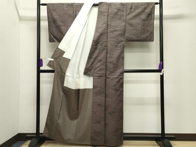 平和屋着物●本場大島紬 7マルキ 雲重ね文 正絹 逸品 CABG4416gh