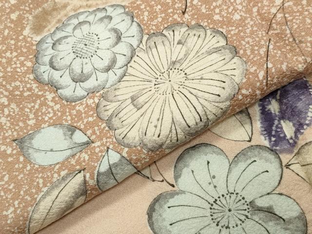 平和屋着物●訪問着 辻が花 手描き 暈し染め 正絹 逸品 CABG4431gh